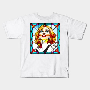 Stained Glass Kylie Minogue Kids T-Shirt